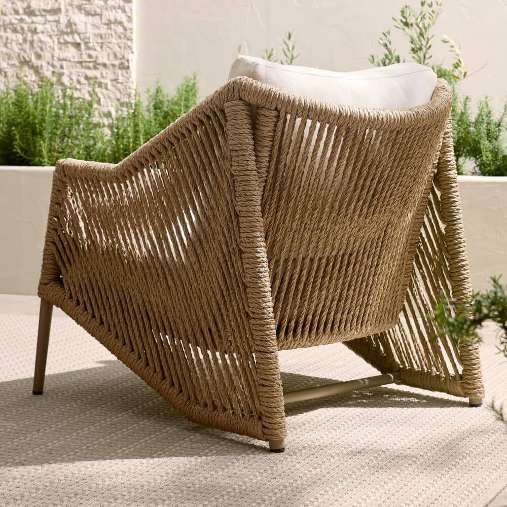Kiki Pearl and Tan with Beige Outdoor Chair
