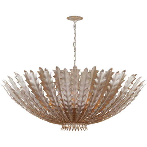 AERIN Hampton 8 Light 48 inch Burnished Silver Leaf Chandelier Ceiling Light, Grande