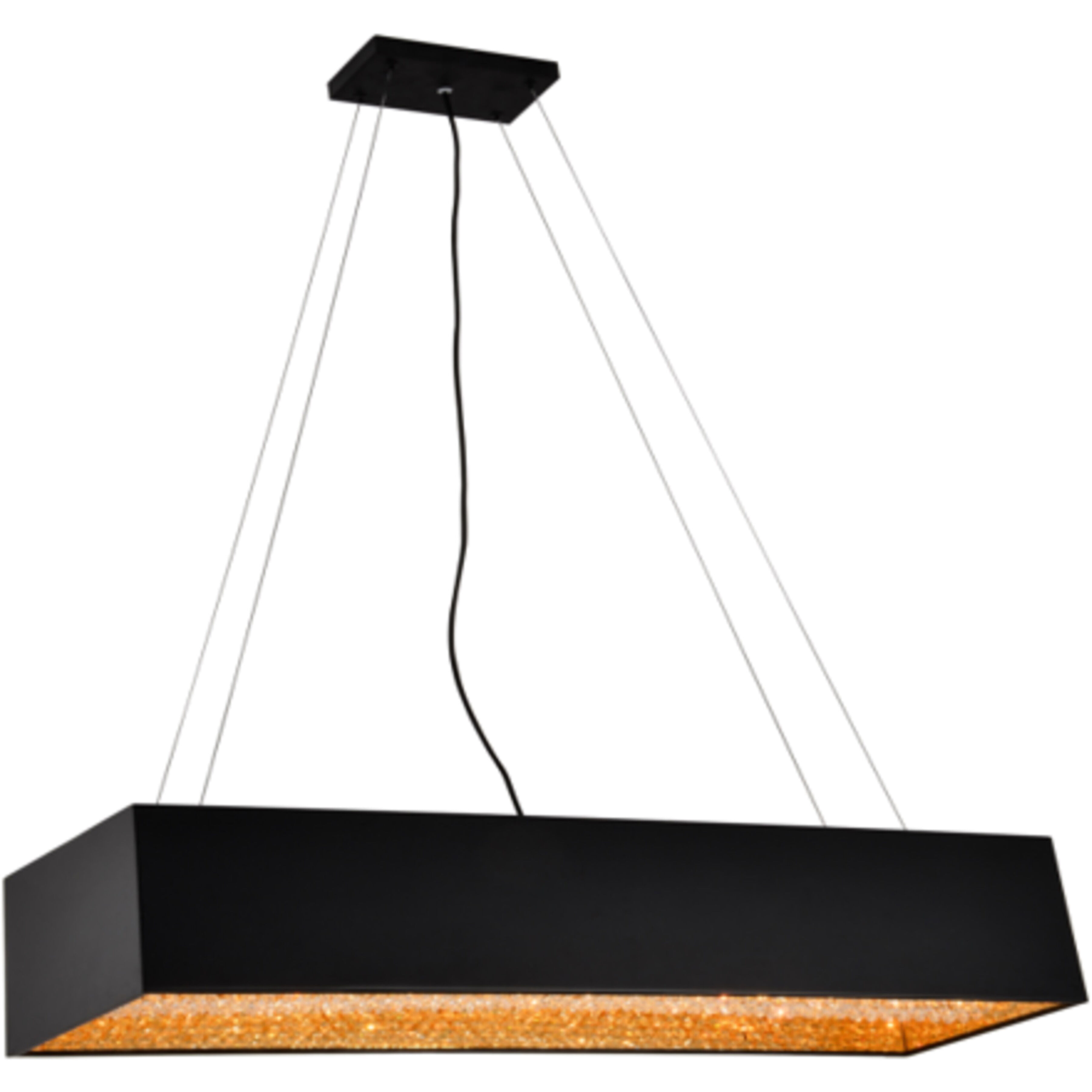 Canada 10 Light 10 inch Black Chandelier Ceiling Light