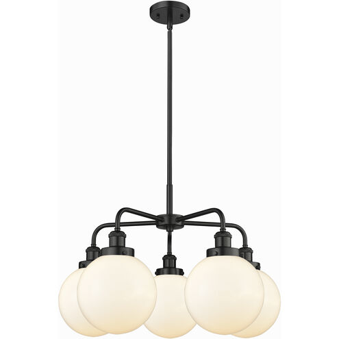 Beacon 5 Light 26 inch Matte Black Chandelier Ceiling Light