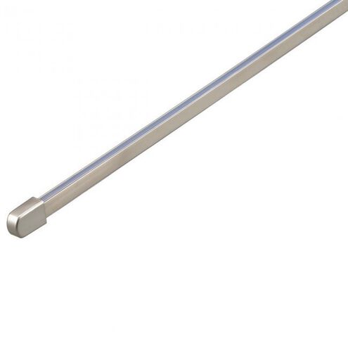 Solorail Brushed Nickel Rail Section Ceiling Light in 8ft, Monorail 