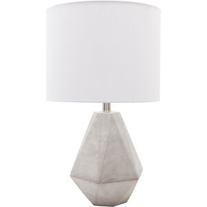Stonington 25 inch 100 watt Light Gray Table Lamp Portable Light