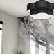 Phlox 3 Light 20 inch Matte Black with Black Flush Mount Ceiling Light