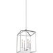 Perryton 4 Light 12.25 inch Chrome Foyer Pendant Ceiling Light, Small