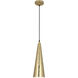 Dal 1 Light 6 inch Modern Brass Pendant Ceiling Light