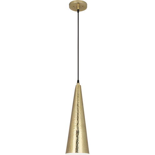 Dal 1 Light 6 inch Modern Brass Pendant Ceiling Light