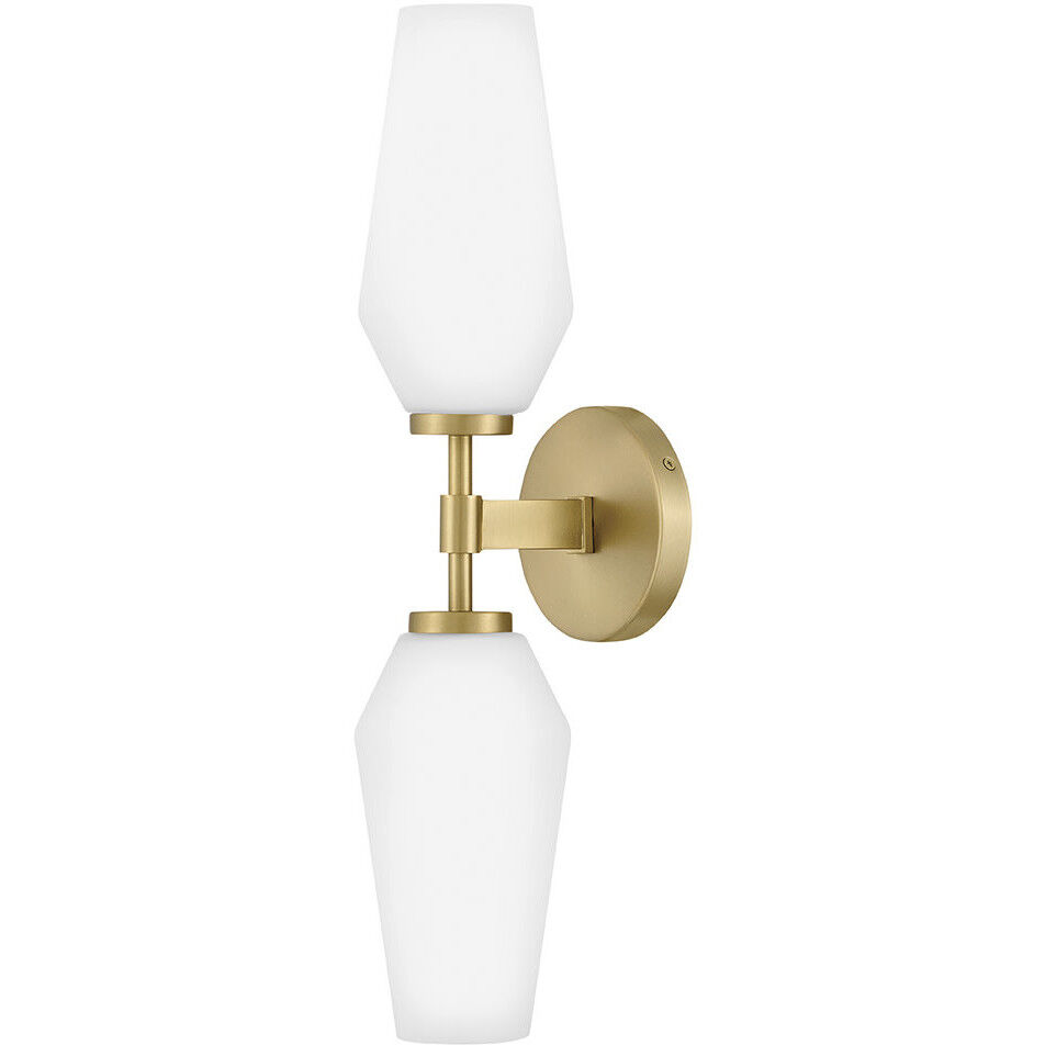 Gio Sconce Wall Light in Lacquered Brass, Large