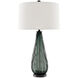 Nightcap 33.25 inch 150 watt Blue-Gray and Clear Table Lamp Portable Light