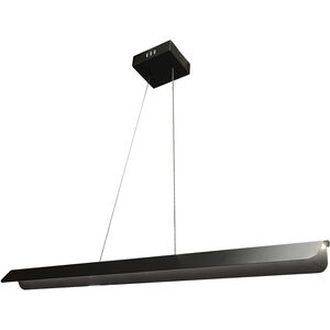Pamelyn LED 48 inch Matte Black Horizontal Pendant Ceiling Light