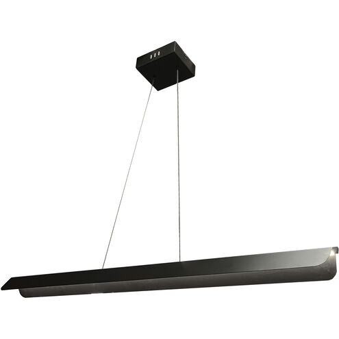 Pamelyn LED 48 inch Matte Black Horizontal Pendant Ceiling Light