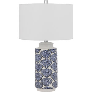 Cambiago 26.5 inch 150.00 watt Shell and Blue Table Lamp Portable Light