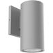 Nordic LED 7 inch Gray Exterior Wall Sconce