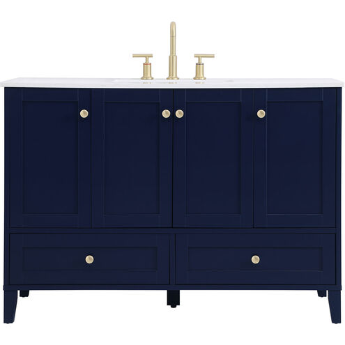 Sommerville 48 X 22 X 34 inch Blue Vanity Sink Set