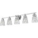 Andree 5 Light 40 inch Chrome Bathroom Vanity Wall Light