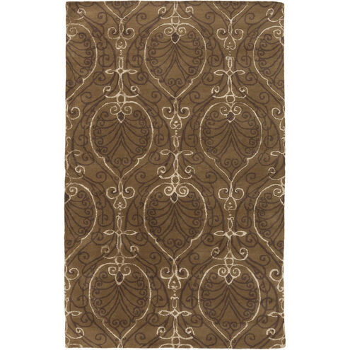 Modern Classics 156 X 108 inch Dark Brown, Camel Rug