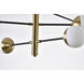 Canada 10 Light 39.37 inch Brass and Black Chandelier Ceiling Light