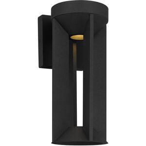 Aura LED 12.13 inch Sand Black Outdoor Wall Sconce