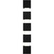 Kelly Wearstler Leagan LED Black Outdoor Wall Sconce, Integrated LED