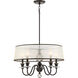 Ceremony 5 Light 25 inch Palladian Bronze Chandelier Ceiling Light