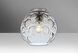 Bombay 1 Light 10 inch Satin Nickel Flush Mount Ceiling Light in Clear Glass