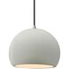 Radiance LED 10 inch Matte White and Brushed Nickel Pendant Ceiling Light