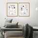 Abstract Collection White Framed Art