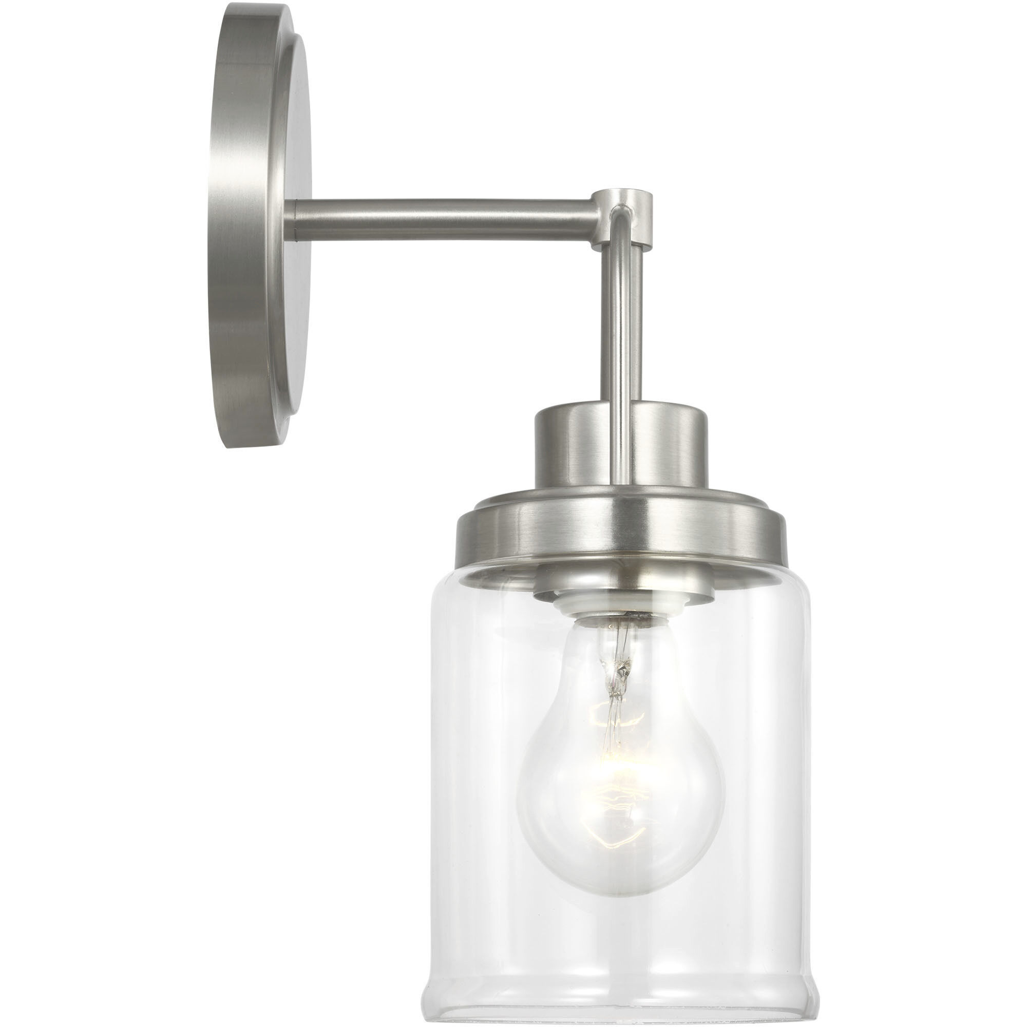 Anders Bath Vanity Wall Light in Brushed Nickel