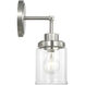 Anders Bath Vanity Wall Light in Brushed Nickel