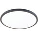 Round LED 15 inch Black Flush Mount Ceiling Light in 3500K, WAC Limited
