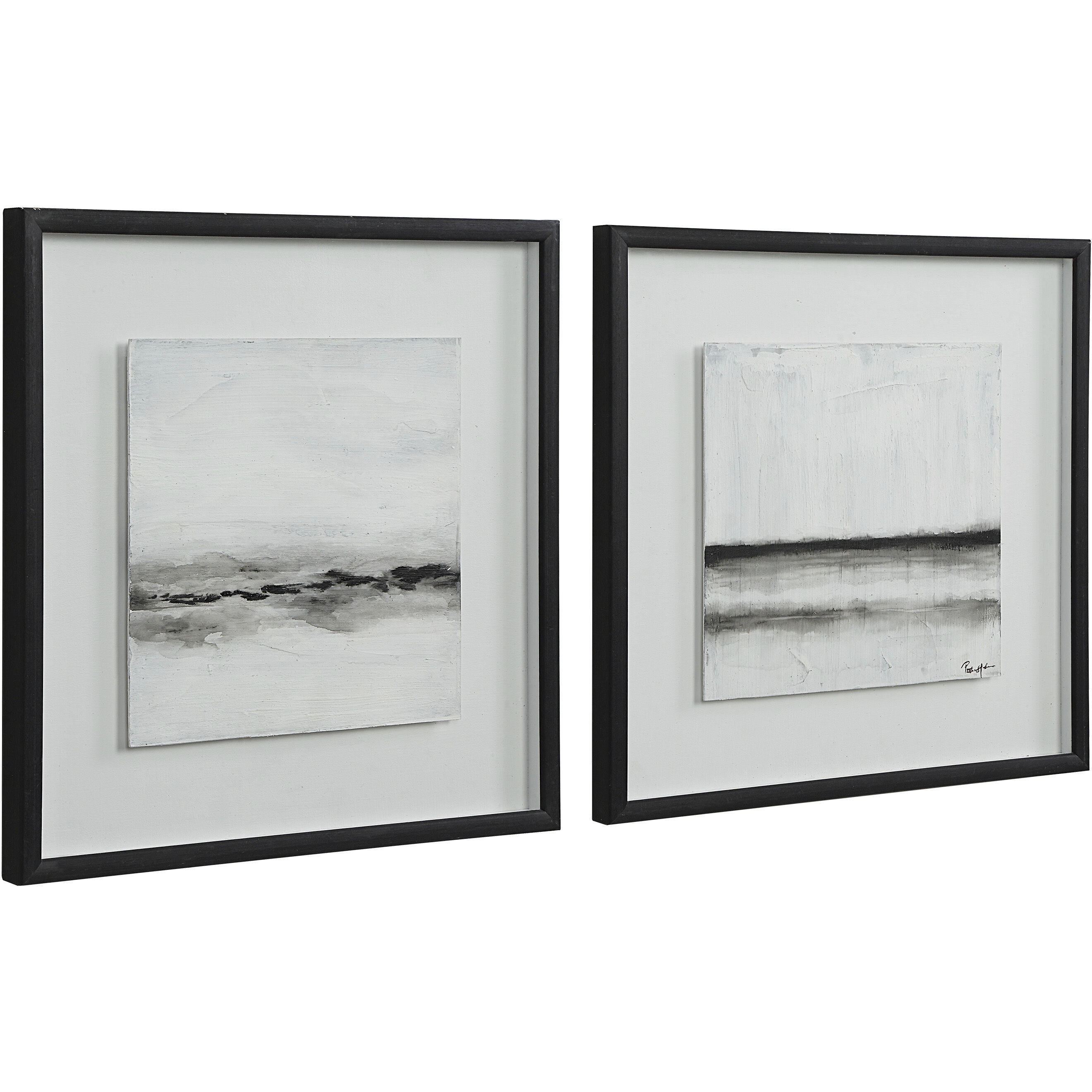 Tangelo Matte Finish, Textured Wall Art, Set of 2