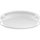 Lucia LED 21.75 inch White Flush Mount Ceiling Light