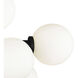 Arya LED 8 inch Black Wall Light