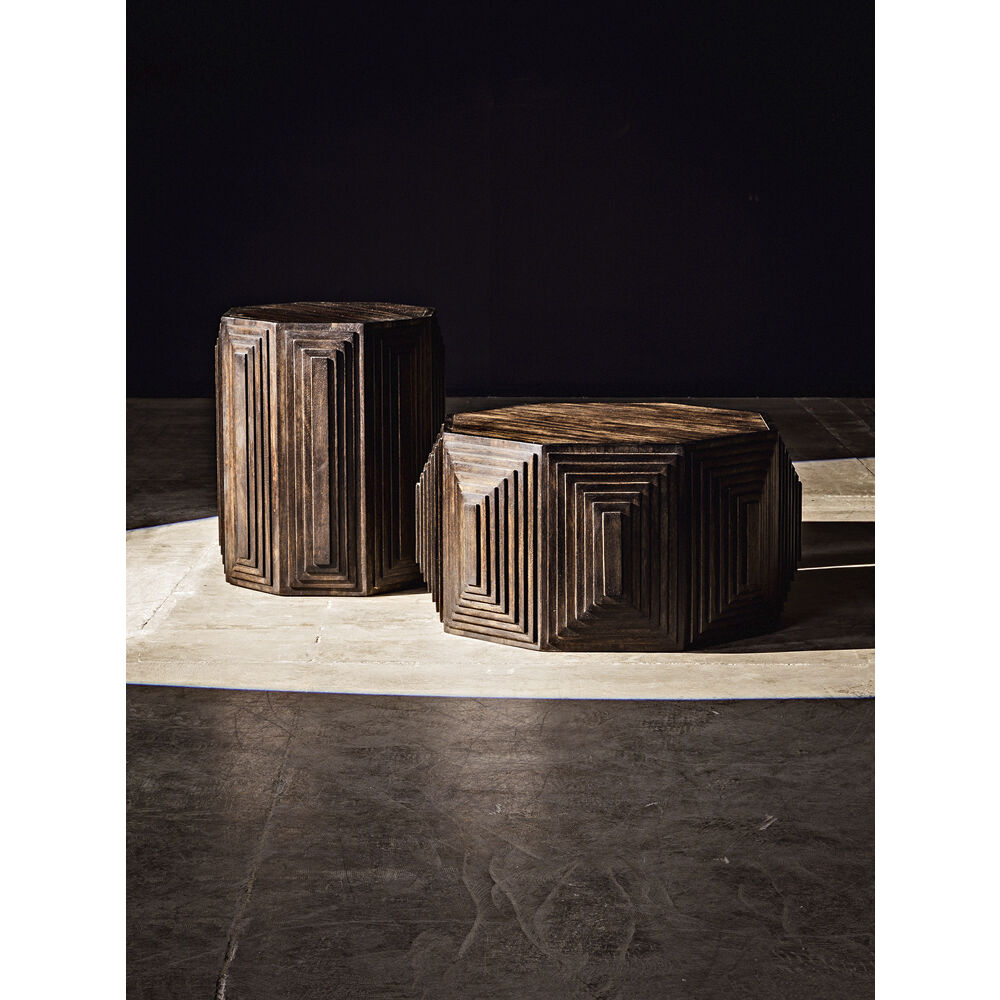 Moore 26 X 22 inch Ebony Walnut Side Table