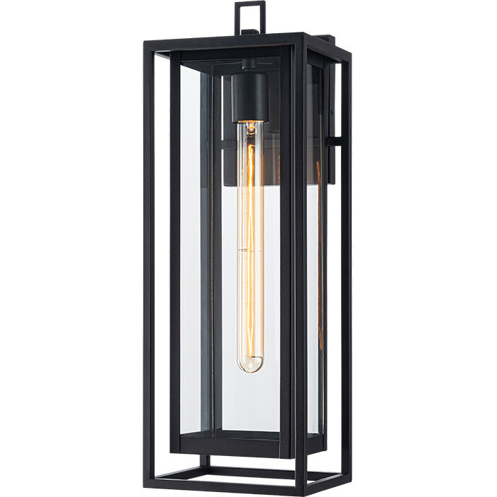 Stratford 1 Light 20 inch Matte Black Outdoor Wall Light