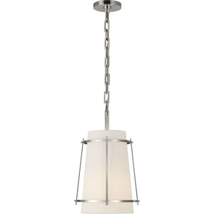 Visual Comfort Signature Collection Carrier and Company Callaway LED 10.75 inch Polished Nickel Hanging Shade Ceiling Light, Small S5685PN-L/FA - Open Box