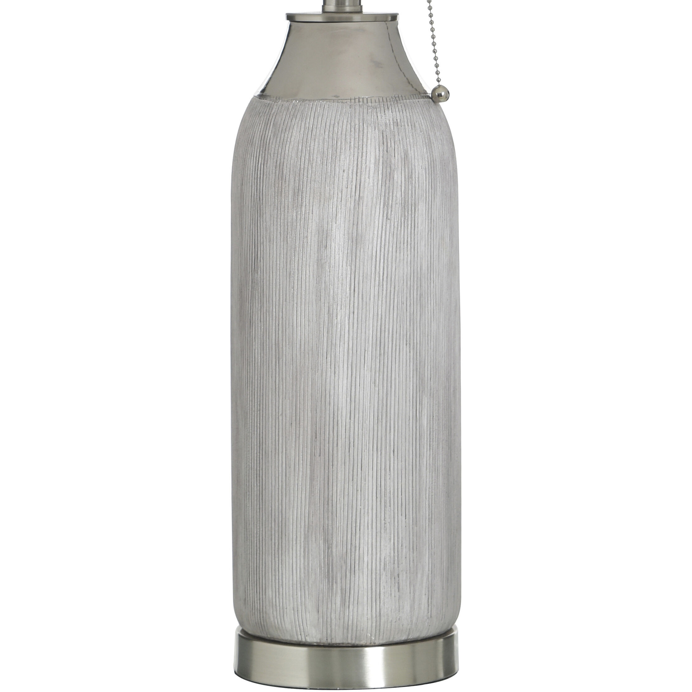 Donald 29.5 inch 100 watt Silver and Grey and White Table Lamp Portable Light