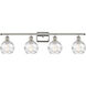 Ballston Small Deco Swirl LED 36 inch Polished Nickel Bath Vanity Light Wall Light, Ballston