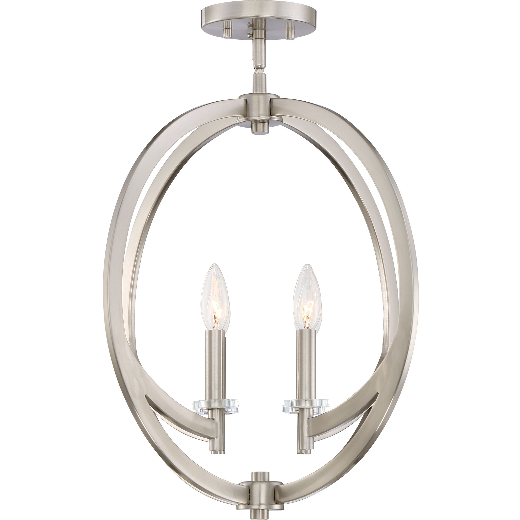 Orion 4 Light 18 inch Brushed Nickel Pendant Ceiling Light