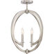 Orion 4 Light 18 inch Brushed Nickel Pendant Ceiling Light