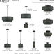 Weavington 1 Light 12 inch Black Semi Flush Mount Ceiling Light, Medium