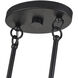 Acordia 4 Light 36 inch Black Linear Chandelier Ceiling Light, Large
