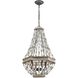 Summerton 4 Light 18 inch Graywash with White and Aged Black Chandelier Ceiling Light