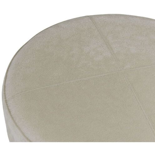Aurora 20 inch White Ottoman