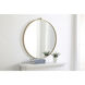 Eternity 32 X 32 inch Brass Wall Mirror