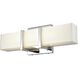 Secord LED 13.25 inch Chrome Bath Vanity Wall Light