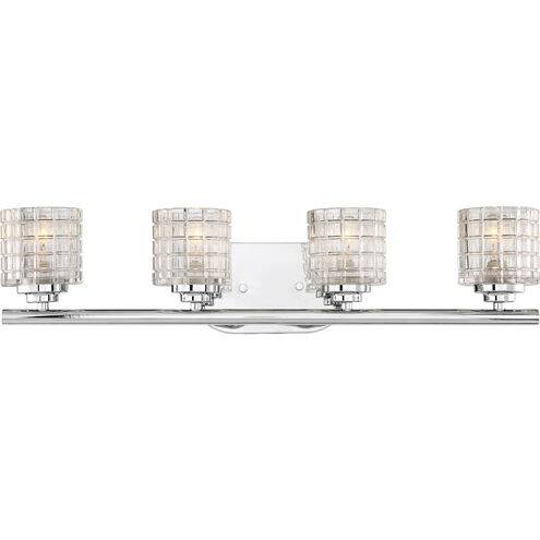 Votive 4 Light 25 inch Polished Nickel Vanity Light Wall Light