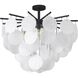 Canada LED 30 inch Satin Black Chandelier Ceiling Light