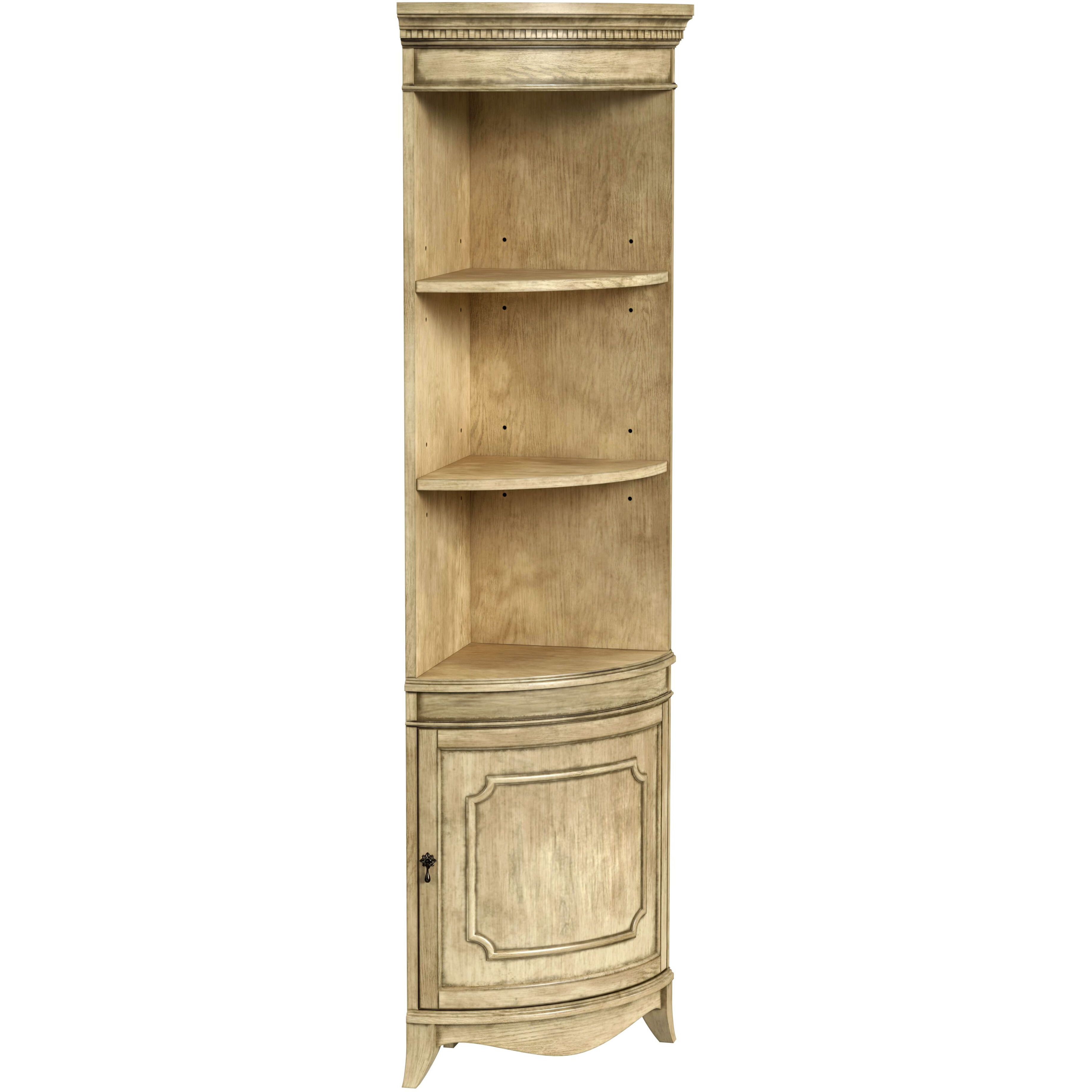 Dowling 1 Door Corner Cabinet in Beige