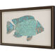 Ocean Wonder Turquoise and Metallic Framed Art