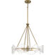 Elora 6 Light 24 inch Legacy Brass Pendant Ceiling Light